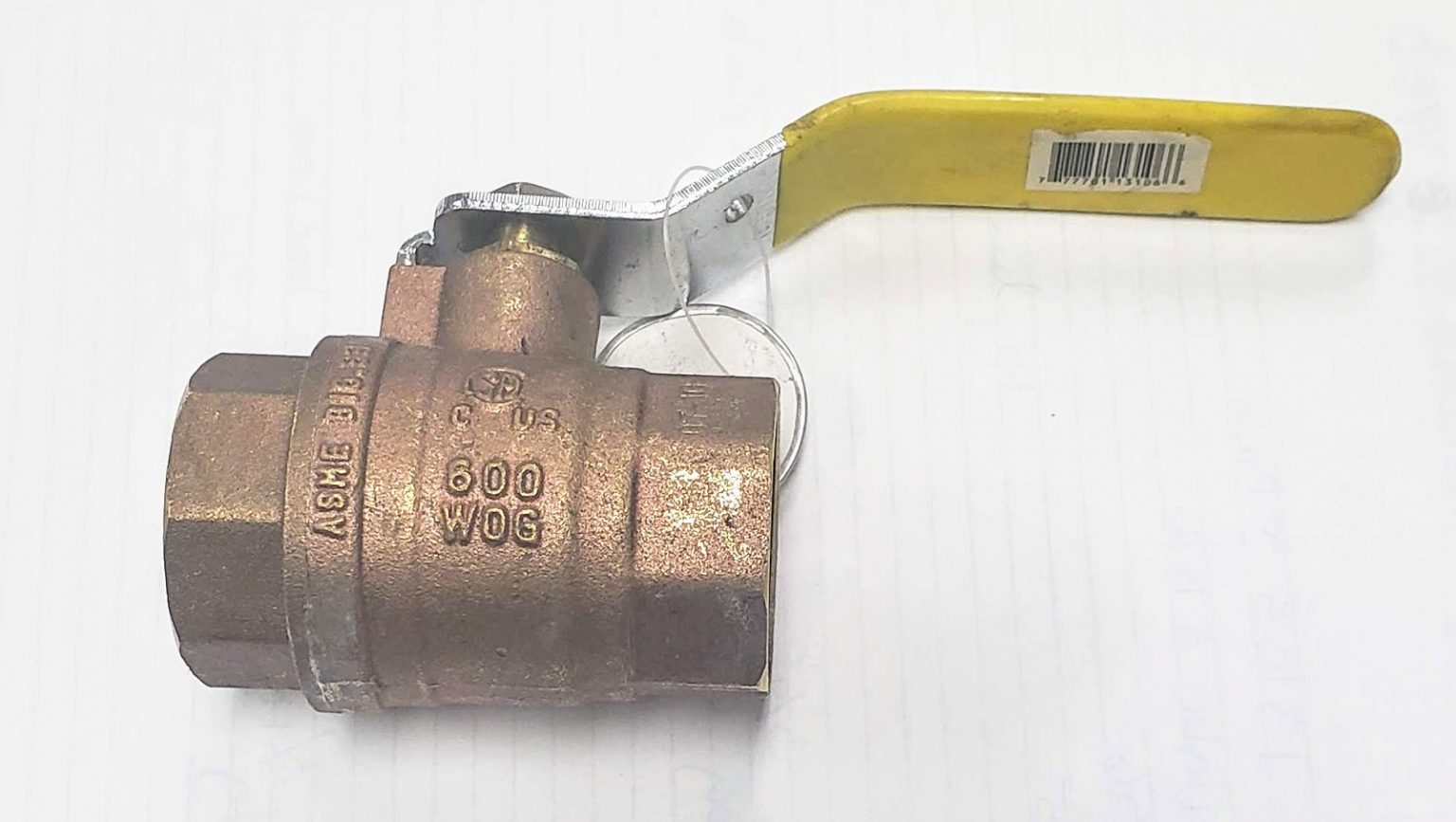 Valve à bille à pousser avec drain sans plomb, 1/2